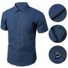 Cămașă pentru bărbați Pure Turndown Guler Formal Slim Fit Summer Top pentru serviciu