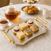 European Style Stainless Steel Storage Tray Vintage Candy Dessert Plates Serving Tray  Party