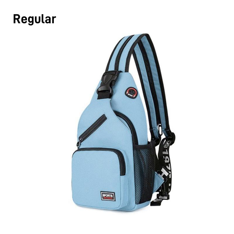 Women Chest Bags Adjustable Backpack and Single Shoulder Bag With Earphone Hole Girl Small Sports Travel Messenger Oxford Bag