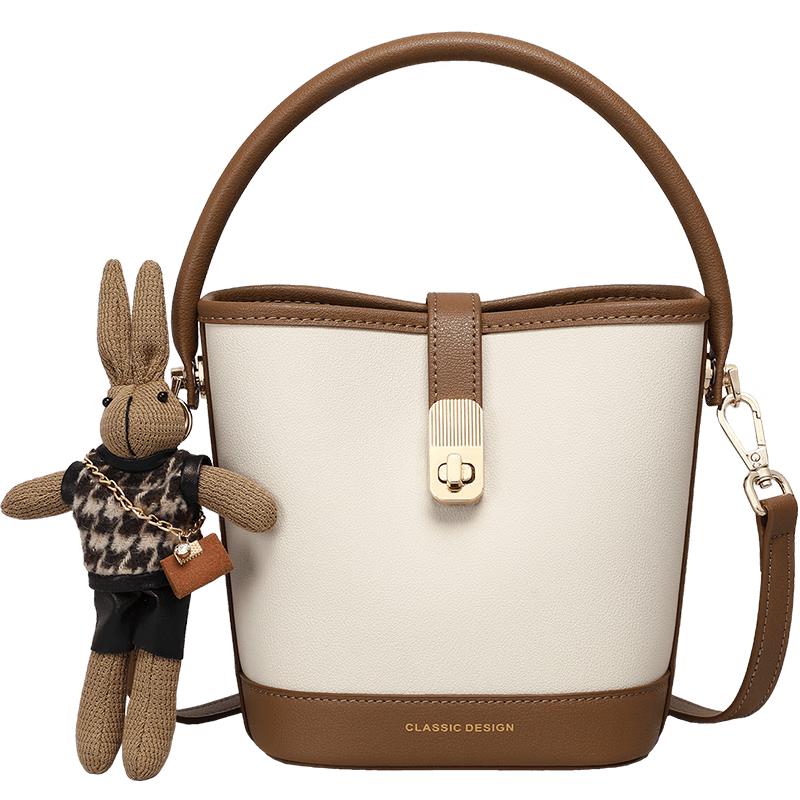

Viney Women s Cowhide Crossbody Bucket Bag