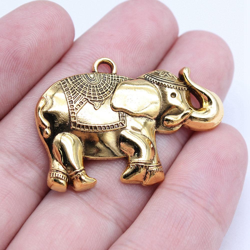 Charms Elephant God Pendants Kids' Jewelry Materials QC049
