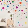10PCS Polka Dot Wall Decals Colorful Boho Wall Decal Peel and Stick Wall Decals Circle Rainbow Stickers for Bedroom Living Room
