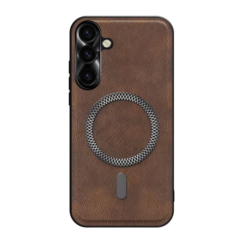 For Samsung Galaxy A57 A56 A55 A54 A53 A52 A37 A36 A35 A34 A25 A16 A15 High End Leather Metal Magnetic Ring Phone Case