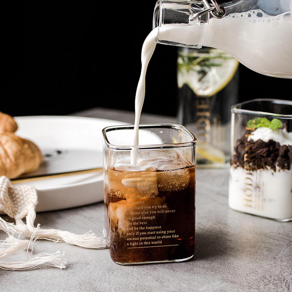 Drinking Glasses Glass Can Transparent Cups Tumbler for tea Party Home