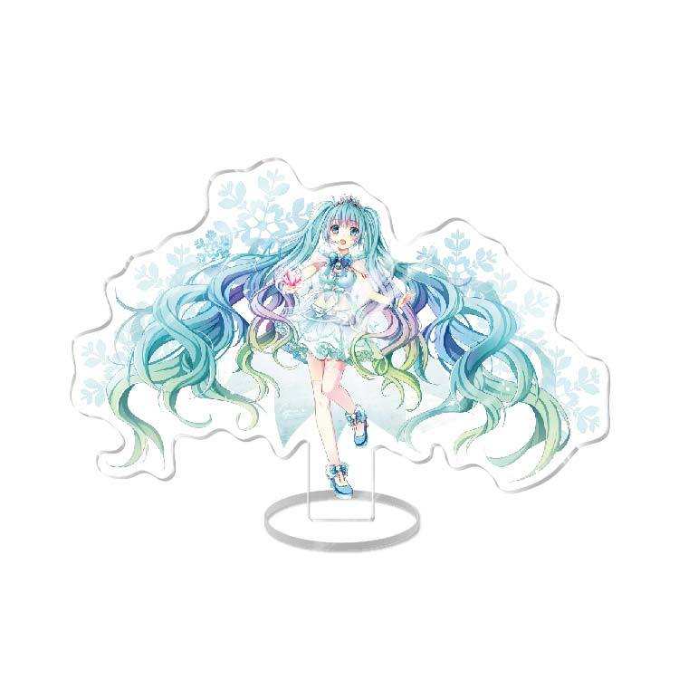 Anime Acrylic Stand Double Sided Artwork  Hatsune Miku Sakura Miku School Campus Figure Merchandise Otaku Collection