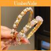 Vintage Palace Style Jewelry With 18k Gold Plated Zircon And Freshwater Pearl For Elegant Women