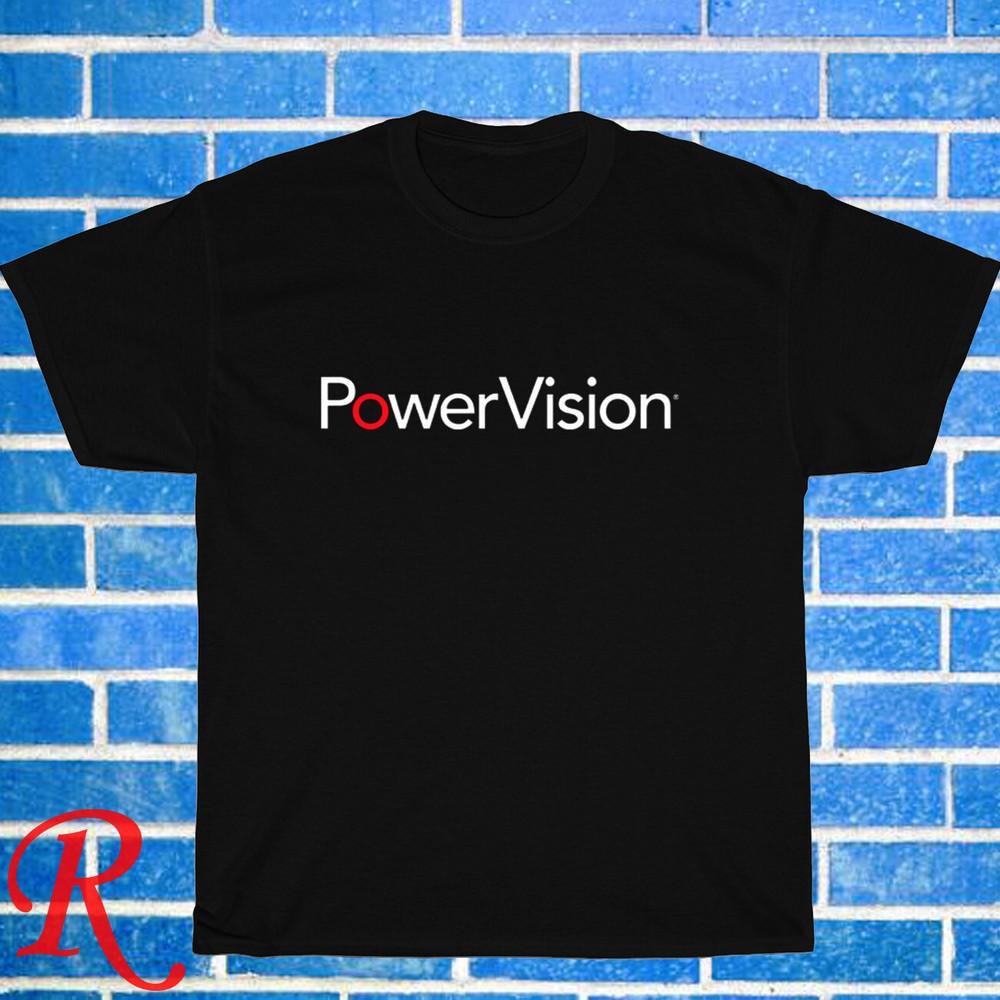 

New! Powervision Drone Logo Black Grey Navy White Size S-5XL Unisex T-Shirt 3XL