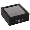 Tea Bag Storage Box Wood Tea Bag Holder with Clear Lid Tea Bag Storage Divider Box Tea Bag Coffee Capsule Coffee Bag Compartment