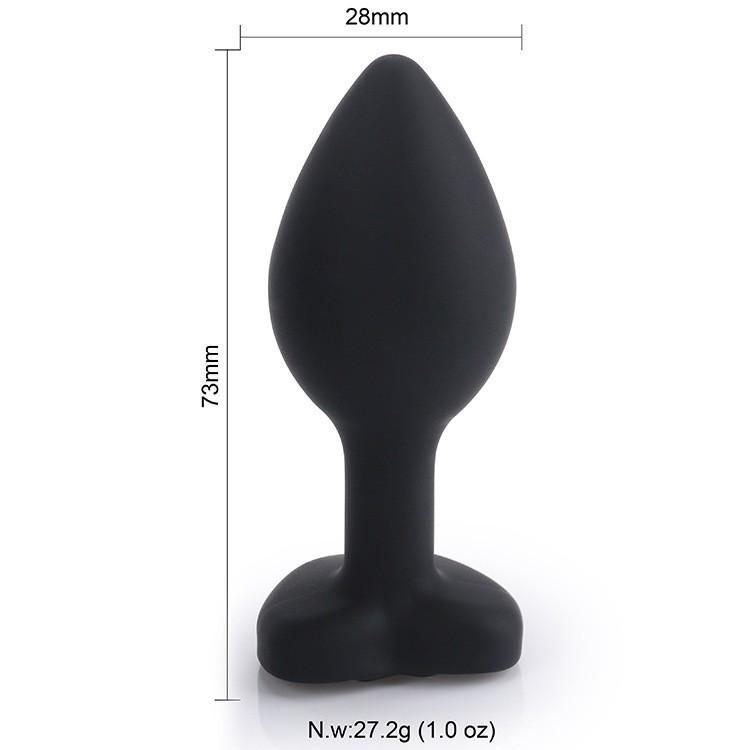 Heart-Shaped Silicone Anal Plug – Adult Erotic Toy & Dilator