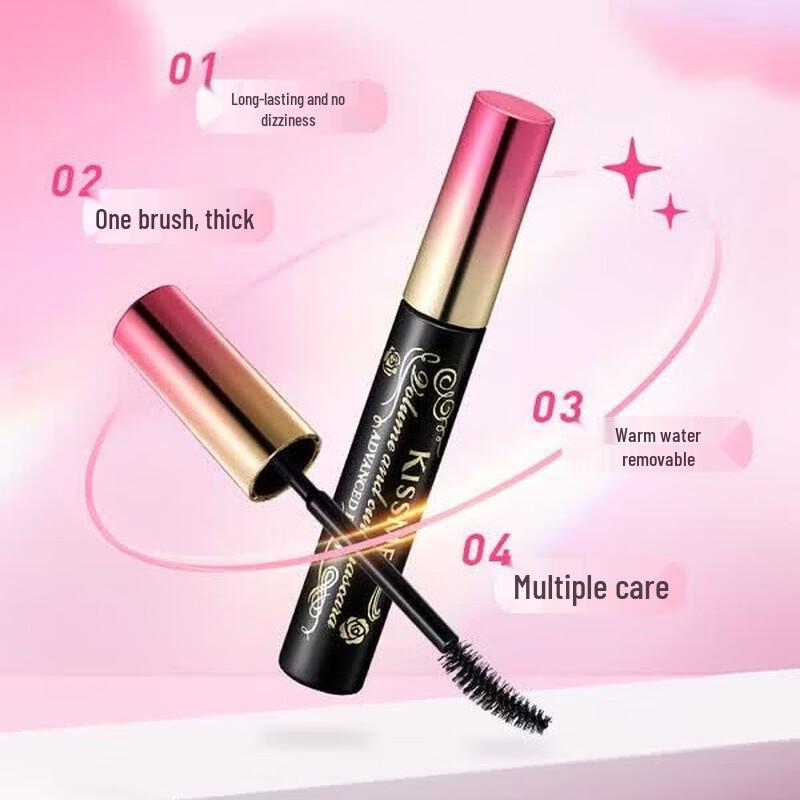 Kiss Me Heroine Make Тушь для ресниц с эффектом объема и подкручивания, водостойкая