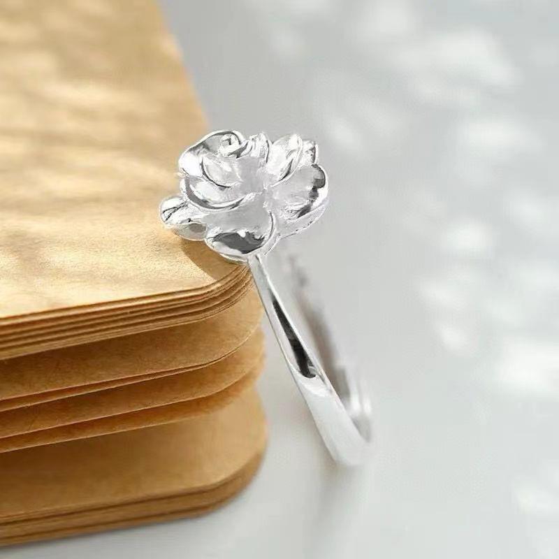 Exquisiter offener Pfingstrosenring: Hochwertiges Mode-Statement für Damen, Schön und Stilvoll mit Blumeneleganz