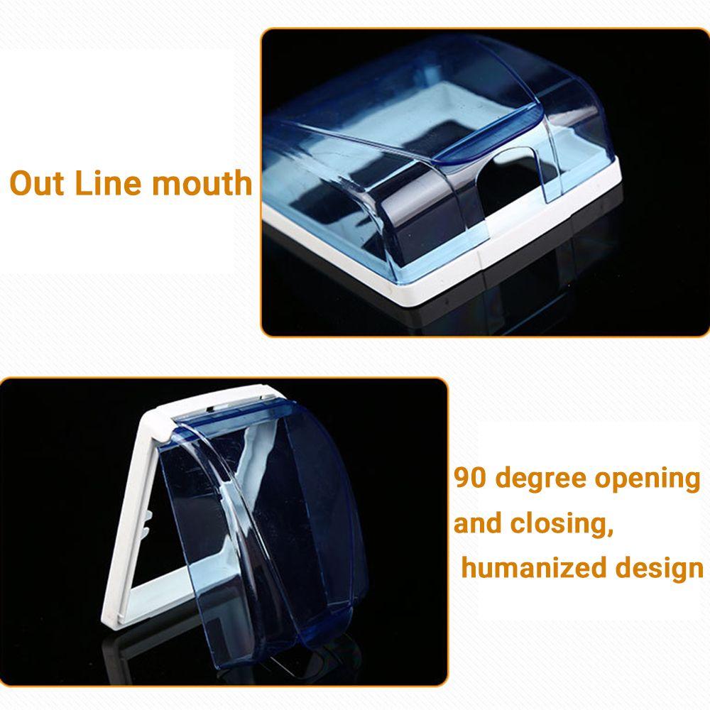 Transparent Child Safety Sockets Socket Protector Electric Plug Cover Splash Box