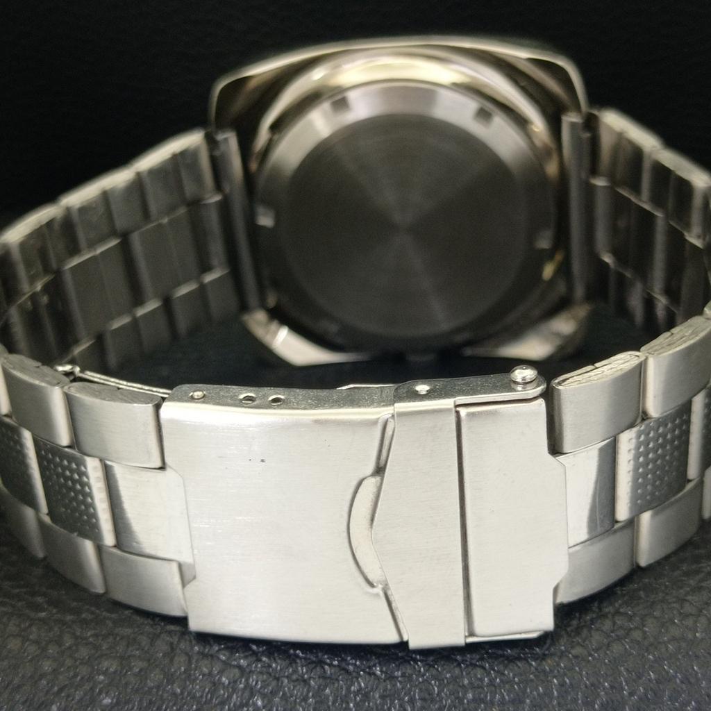 USED AUTOMATIC 46943 VINTAGE ORIENT JAPAN MENS BLUE COLOR DIAL WATCH A702237-5 R123-a702237