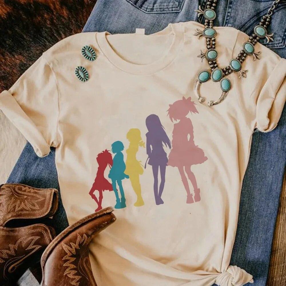 Puella Magi Madoka Magica Топ из 100% хлопка женская футболка уличная одежда с принтом — фото 4