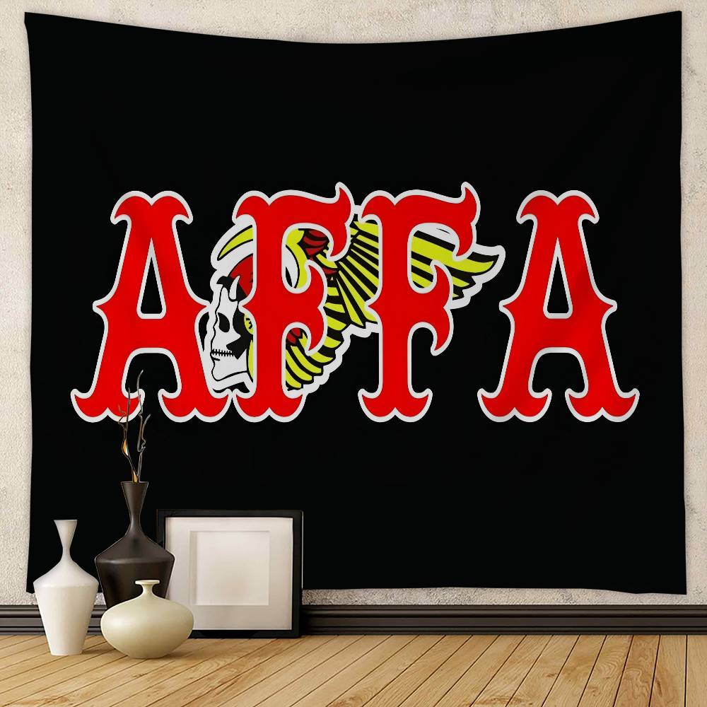 H-Hells A-Angels Colorful Tapestry Wall Hanging Hanging Tarot Hippie Wall Rugs Dorm Wall Art Decor 100X70CM