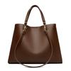 Portable Tote Bag Women's New Large-capacity Shoulder Bag Soft Leather Fashionable and Simple Commuter Messenger Bag
