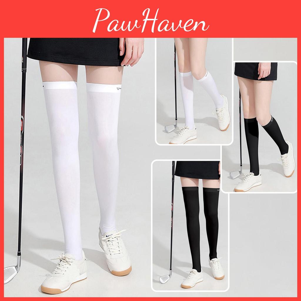 Sleeves Sleeves Uv Leg Sun Protection Open Heel Cooling Sleeves Stockings For Tennis Golf