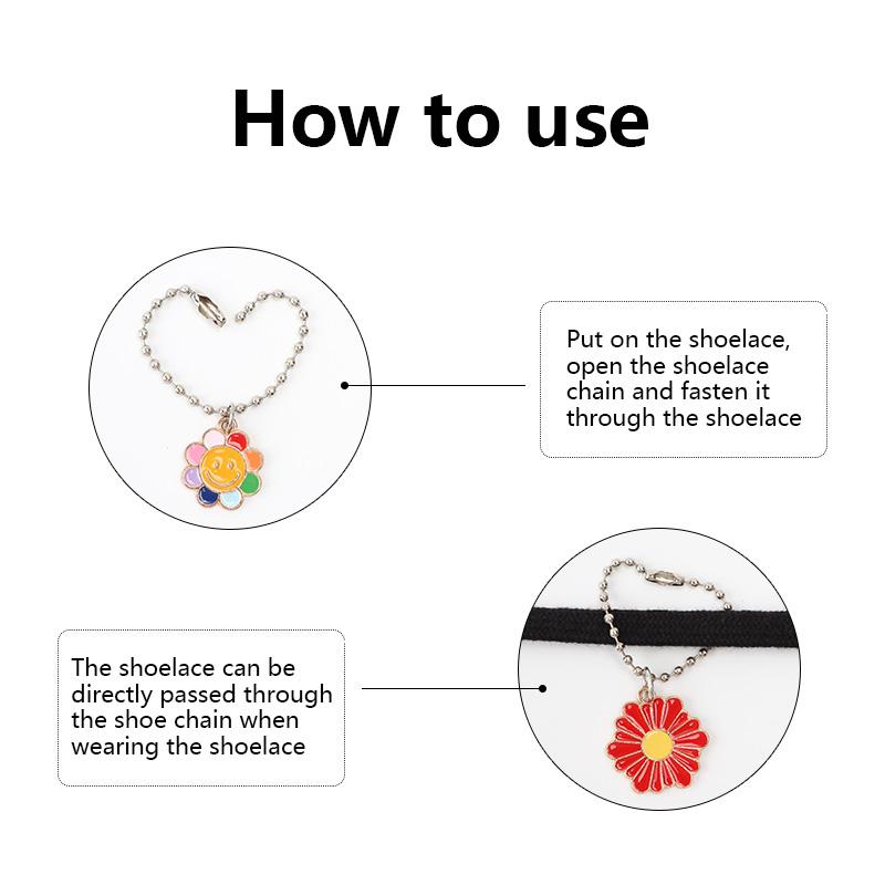 1 PCS DIY Cream Daisy Shoe Chain Shoelaces Decoration Canvas Shoes Sneakers  Flowers Accessories Shoelace Buckles Decorative