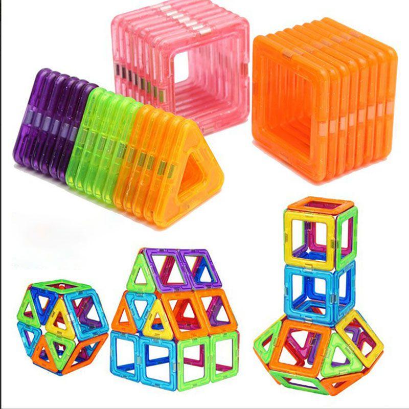 Multicolor Magnetic Building Blocks With Good Abrasion Resistance For Creative Kids