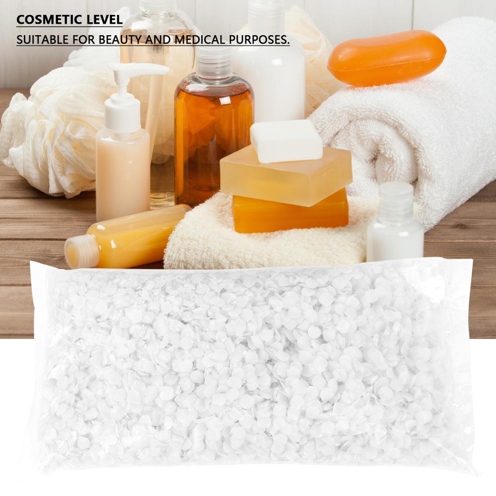 500g Yellow White Food Grade Pure Natural Beeswax Cosmetics Materials(White)