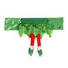 Christmas Chair Back Cover Christmas Chair Slipcovers Elf Santa Leg Shape Holidays