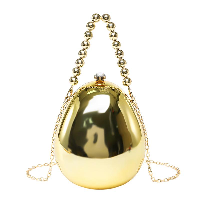 Bag Bag Women's Bag 2025 New European and American Fashion Personality Acrylic Goose Egg Bag Beaded Handbox Bag Tide
