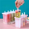 1 entry External supplies Room 4 stick popsicle mold attached Children can Popsicle mold DIY self Ice cream ice cream mold