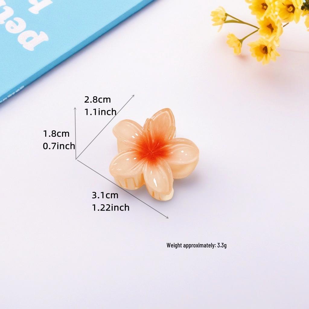 

Баухінія Плюмерія Квітка Шпилька Акула Затиск для жінок 3.1cm помаранчевий