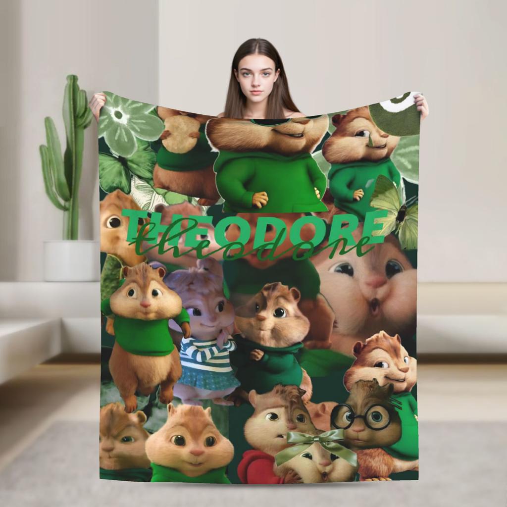 Alvin and the Chipmunks Blanket Multi-size Cozy and Lightweight  Throw Blankets for Couch Sofa and Bed