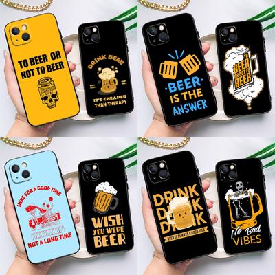 Θήκη Τηλεφώνου Αλκοόλ Μπύρας Για iPhone 15 14 Pro Max 11 13 12 Mini X XR XS Max SE 2020 7 8 Plus Κάλυμμα Capa
