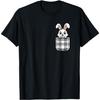 Funny Rabbit Pocket Bunny Lover Easter Men Women Kids T-Shirt