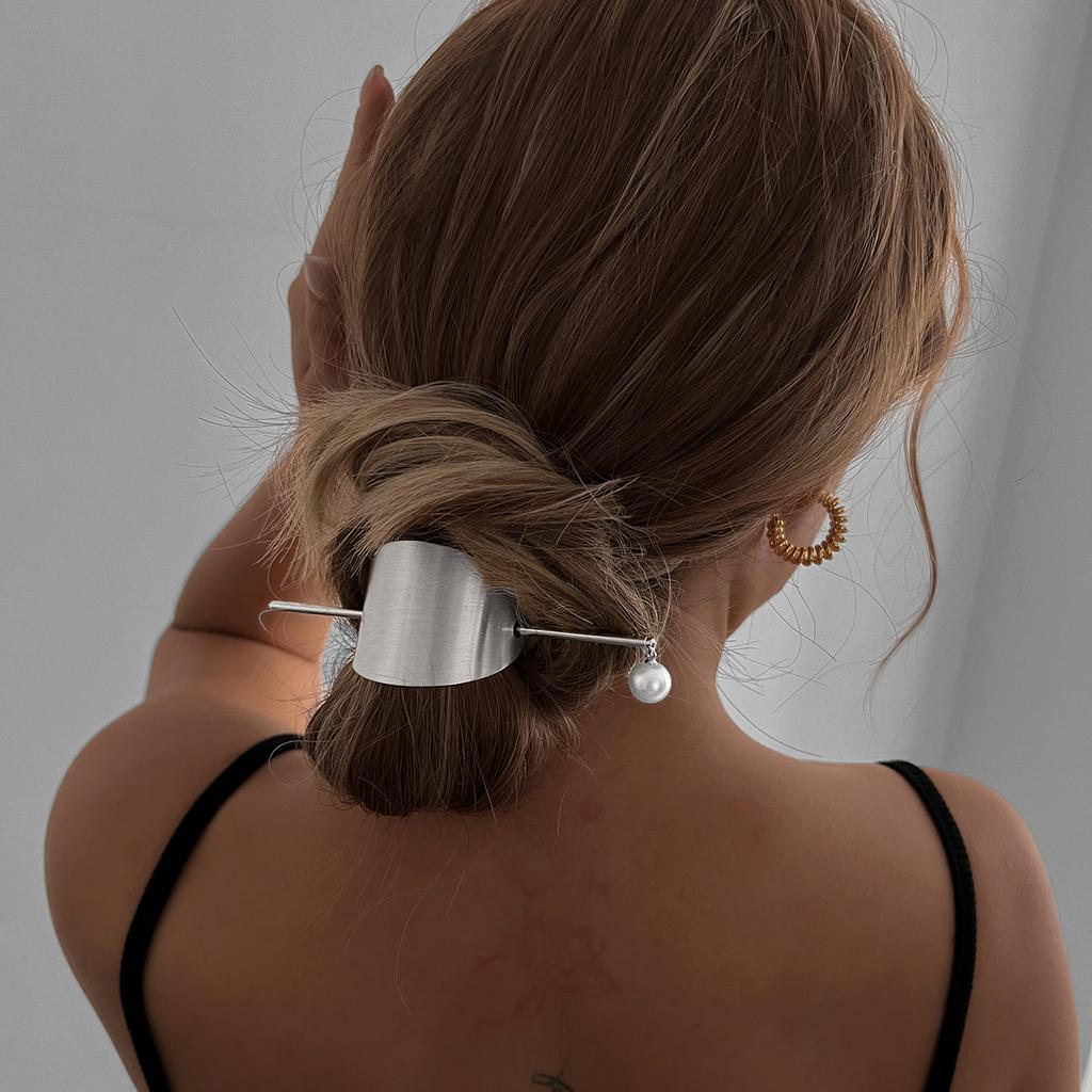 Hairpin New Chinese Premium Hair Accessories Hairpin Popular Disc Hair Headgear New Alloy Pearl Hairpin