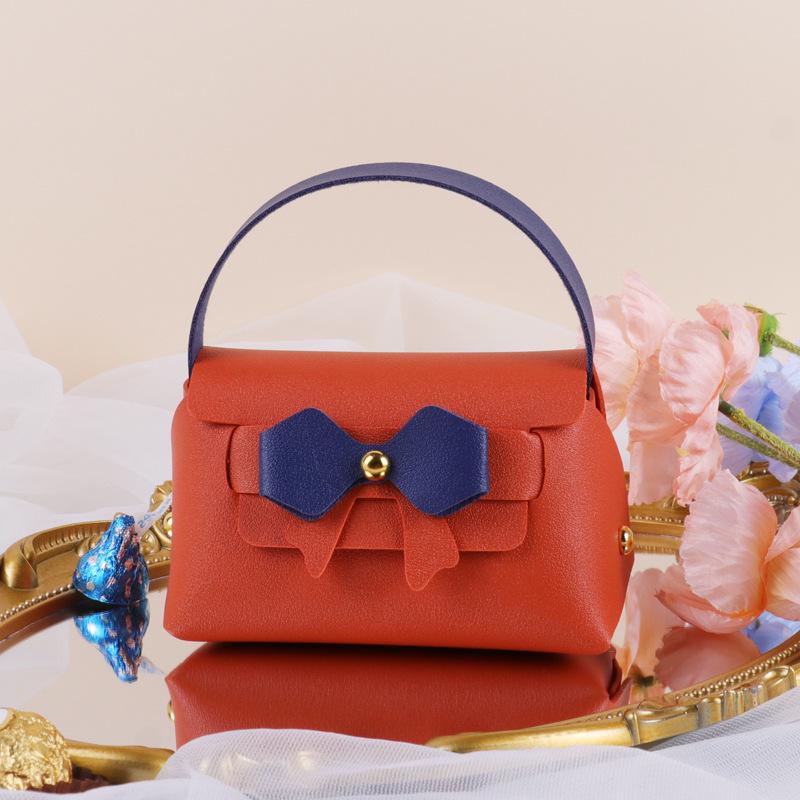 European Creative Leather Wedding Candy Bag - Bridesmaid Gift & Return Favor