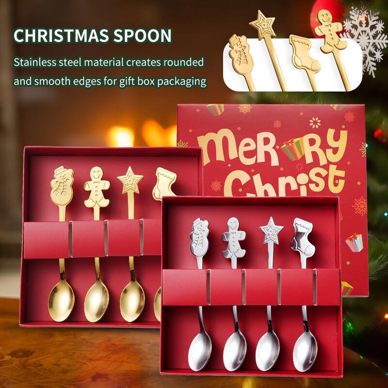 4-Piece Christmas Stainless Steel Cutlery Gift Set