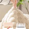 Rabbit Plush Sofa Cushion Couch Thickened Warm Sitting Mat In Winter Anti Slip Leather Sofa Cover Dust Cover Cloth Soft Hand Towel