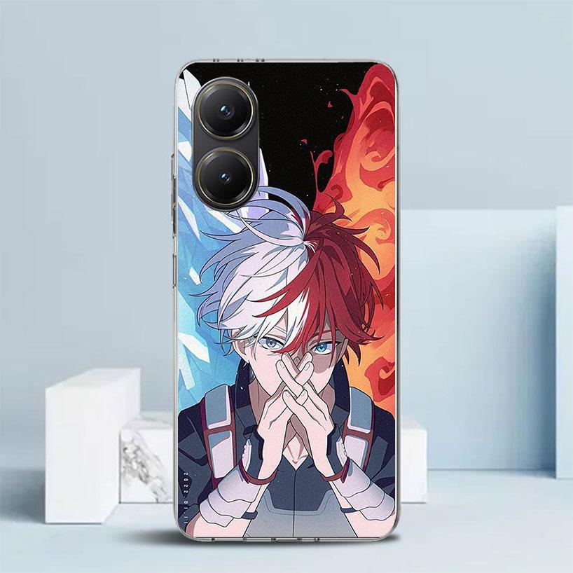 Todoroki Shoto MHA My Hero Phone Case For Xiaomi Poco F7 Ultra X5 X6 X7 Pro M7 Redmi 15C 15 13C 13 12C 12 10C 10 10A 9 9C 9A 9T