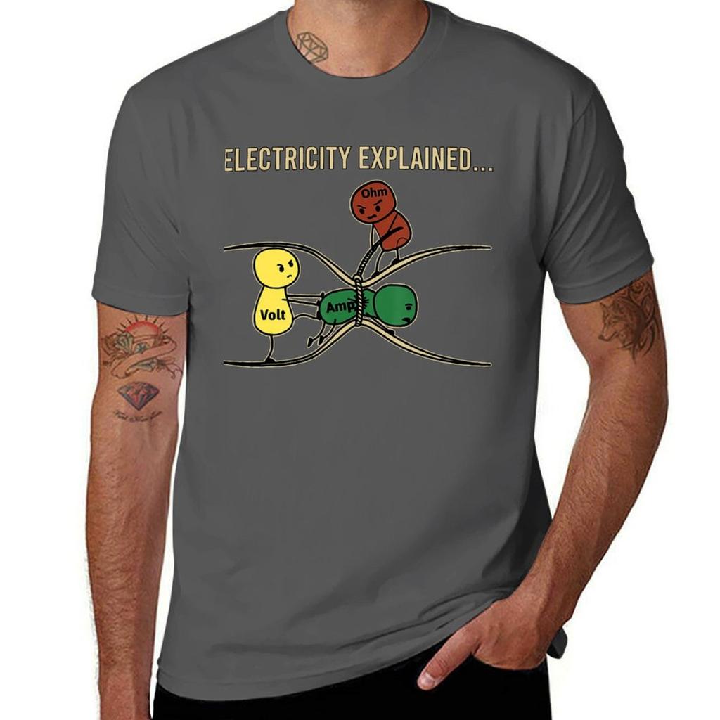Electricity Explained 2 Tee Shirt T-Shirt Tees Sublime Cute Clothes Mens T Shirts Pack