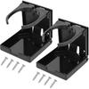 2 PCS Adjustable Folding Cup Holders, Boat Cup Holder for Most Mugs Bottles Cans, Folding Wall Car Desk Cup Holder with Screws for Cars Trucks RVs