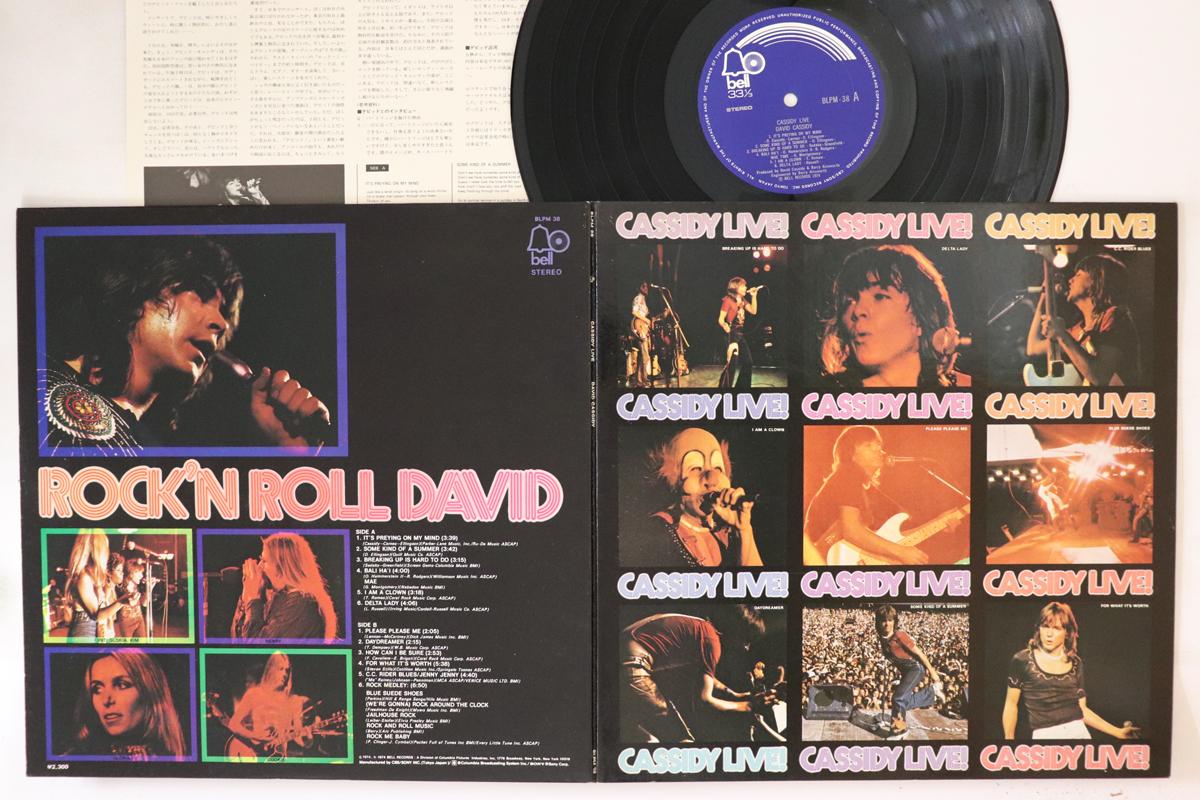 

LP Record DAVID CASSIDY - Cassidy Live! BLPM38 BELL 1974 Japan Rock Used