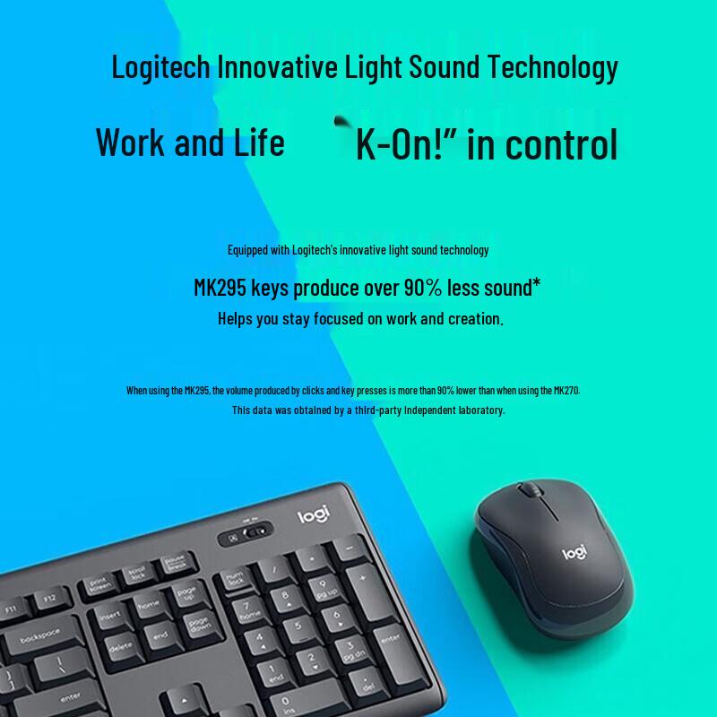 

Logitech MK295 Wireless Silent Keyboard and Mouse Combo