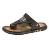 Fashion Summer Men Sandals Casual Genuine Leather Leisure Sandals Designer Shoes Men Flip Flops Casual Clip On One Piece Agency