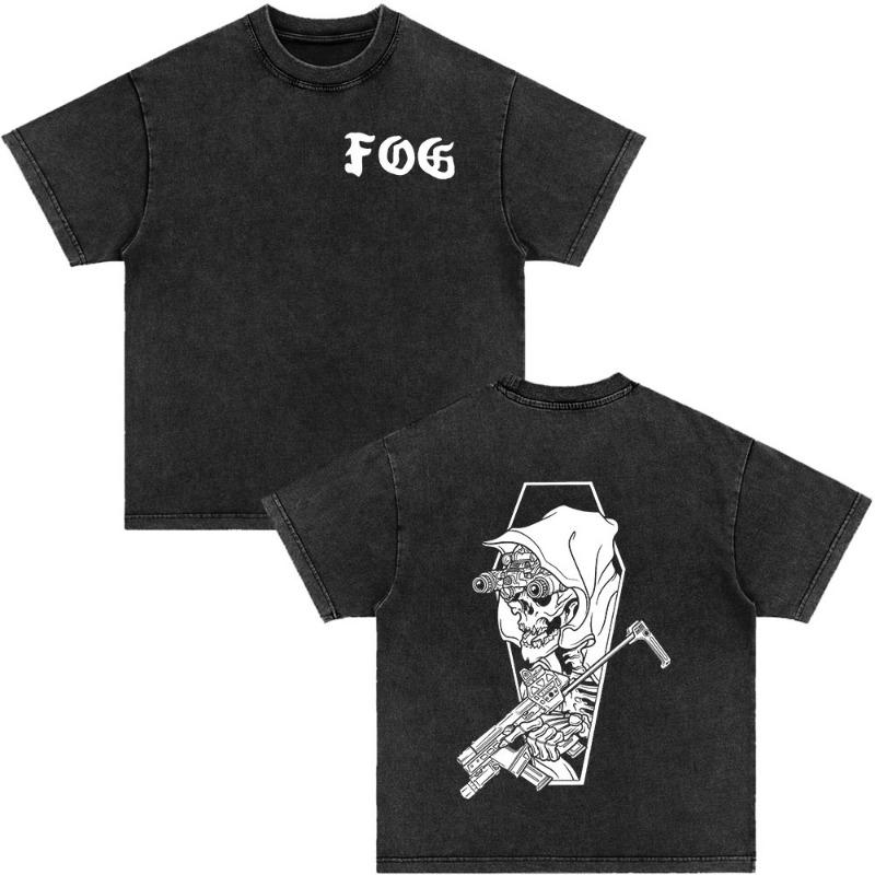 25SS High quality Vintage Rock Red Chili Printed Band Short Sleeve Heavy Washed Cotton Loose Casual Oversize Street Pop T-shirt
