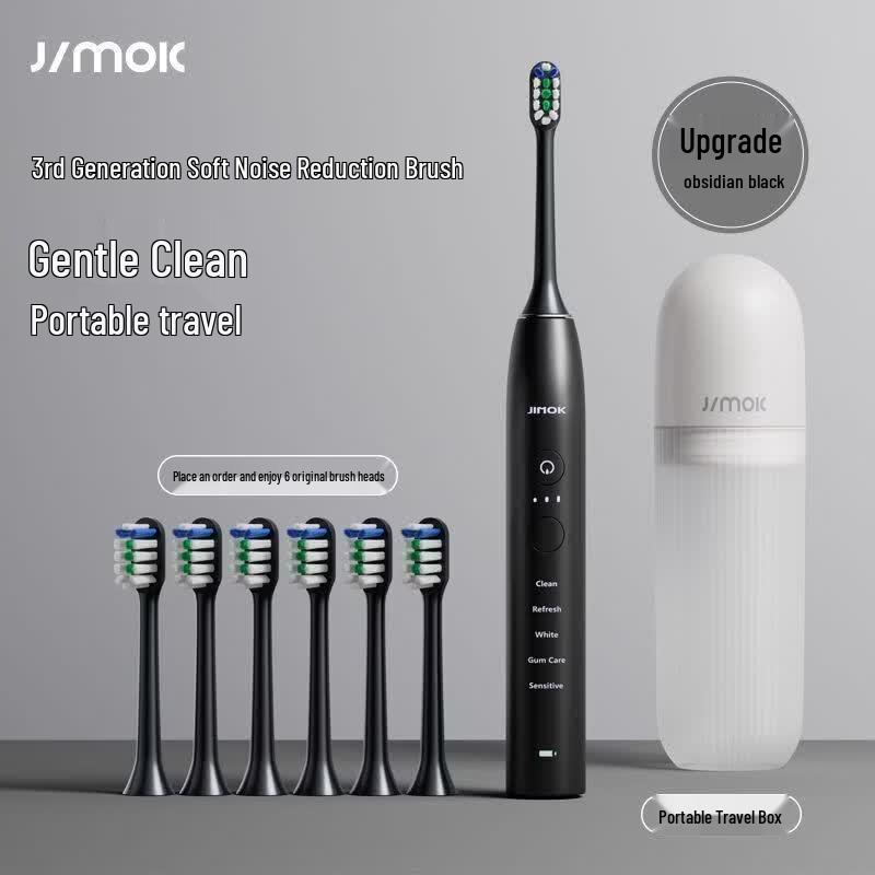 JIMOK K2 Sonic Rechargeable Electric Toothbrush CN plug (adapter included)