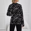 2026 Women's Loose Fit Printed V-Neck Long-Sleeved Shirt
