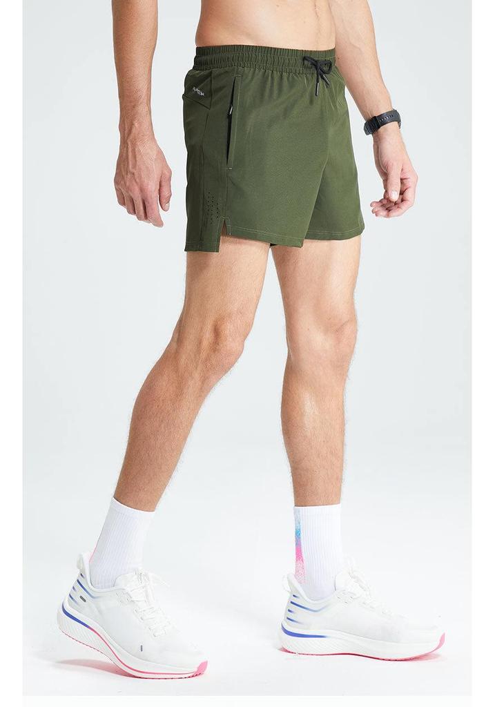Men's Quick-Dry Mesh Running Shorts, 3/4 Length, Stretch & Breathable for Marathon Fitness