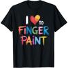 Ich Herz Liebe Zum Finger Malen Ich Bin Farbe T-Shirt unisex T-Shirt