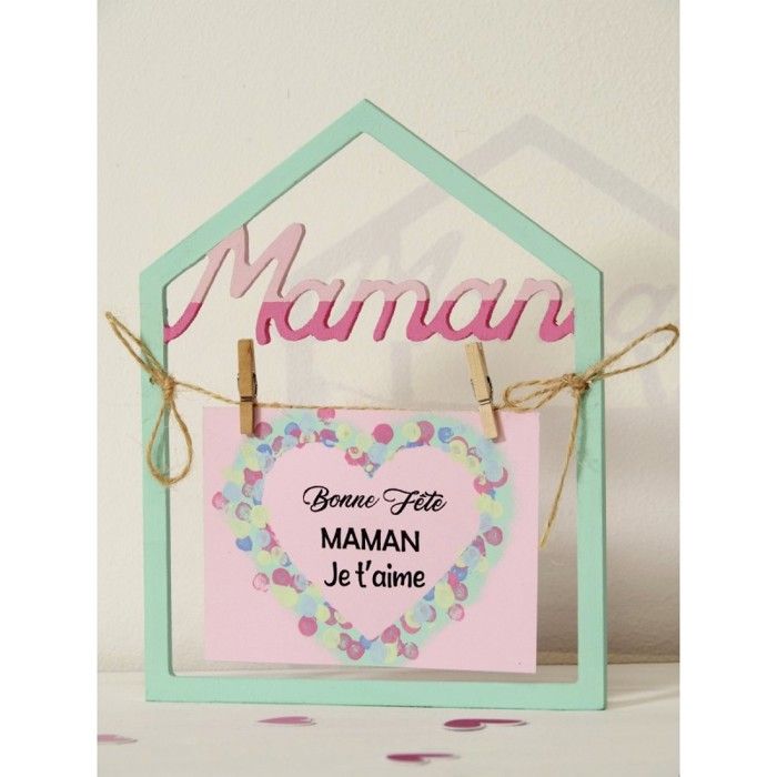 2D Wooden Frame, Mom