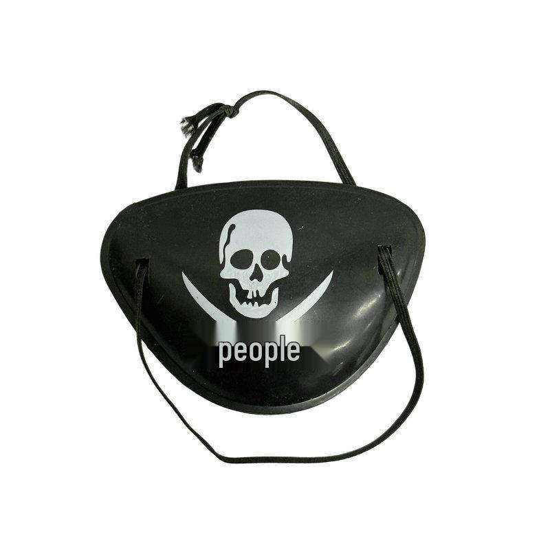 Plastic Pirate Costume Set: Sword, Gun, Hat, and Eye Patch