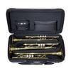 Bags Piston Trumpet Fiber Case, Holds 2 Trumpets, Metallic Gray, EC2TRM M-GREY