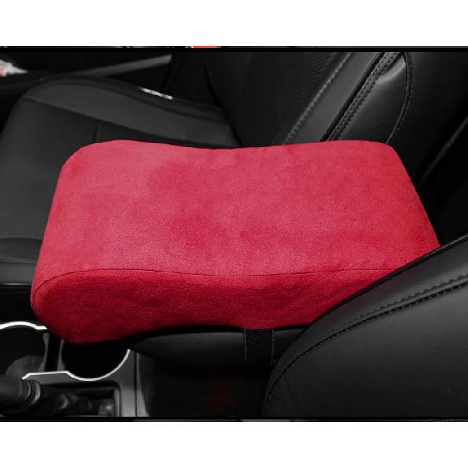 Suede Plush Car Armrest Box Cushion Heightening General Memory Foam Auto Armrest Cover Pad Hand Support Interior Accessories